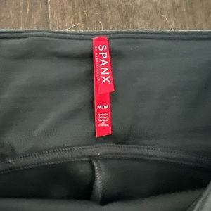 SPANX faux leather leggings - like new